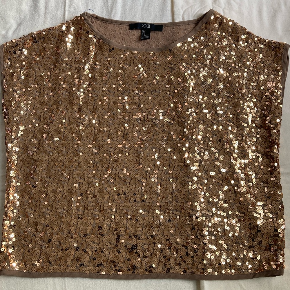 Gold Sequins Blouse